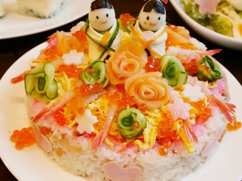 ひな祭り ちらし寿司ケーキ レシピ 作り方 By Minpaan 楽天レシピ ひな祭り ちらし寿司ケーキ レシピ 作り方 By Minpaan 楽天レシピ